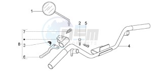 LX 50 2T drawing Handlebars component LH