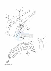 YZ250 (B9U2) drawing FENDER