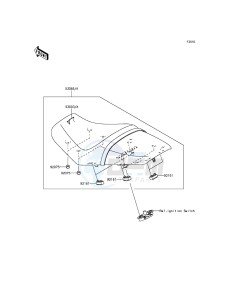 ZZR1400 ABS ZX1400FFF FR GB XX (EU ME A(FRICA) drawing Seat