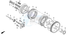 CM125C drawing CLUTCH