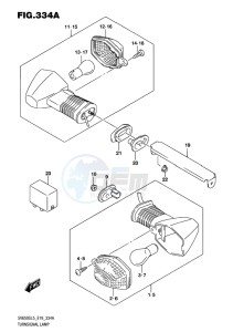 SV650S EU drawing TURNSIGNAL LAMP