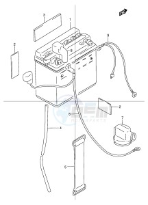 TU125 (E2) drawing BATTERY