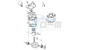 GPR - 50 CC VTHVXA00 2T drawing CRANKSHAFT - CYLINDER