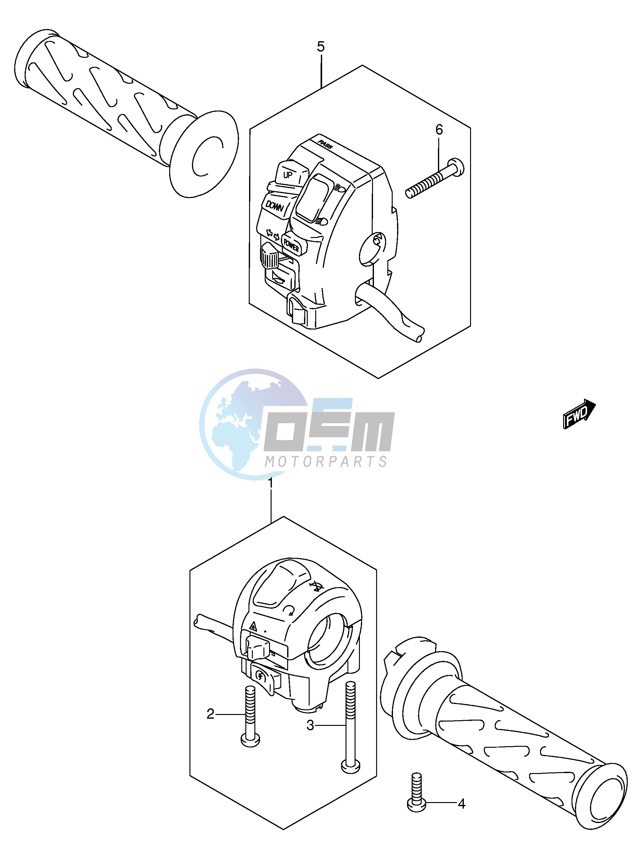 HANDLE SWITCH (AN650K4 K5)