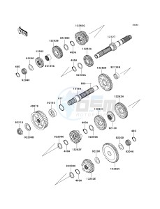 VN 1700 B [VULCAN 1700 VOYAGER ABS] (9FA) B9FA drawing TRANSMISSION