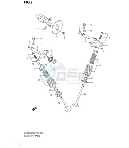 DR125SML 0 drawing CAMSHAFT - VALVE