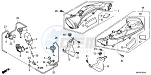 CBR1000RRE Fireblade 2ED drawing AIR INTAKE DUCT/ SOLENOID VALVE