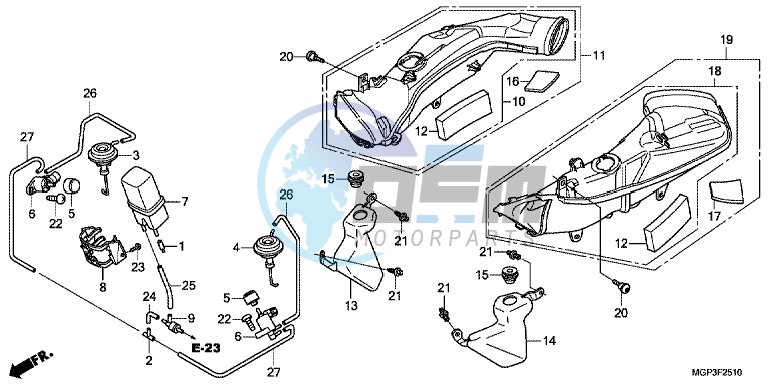 AIR INTAKE DUCT/ SOLENOID VALVE