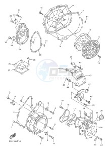 FJR1300AE FJR1300-AS ENGLAND drawing CRANKCASE COVER 1