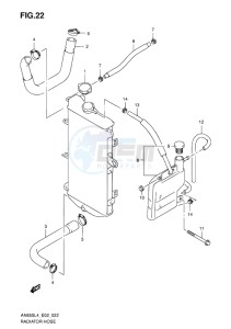 AN650 drawing RADIATOR HOSE (AN650 ZL4)