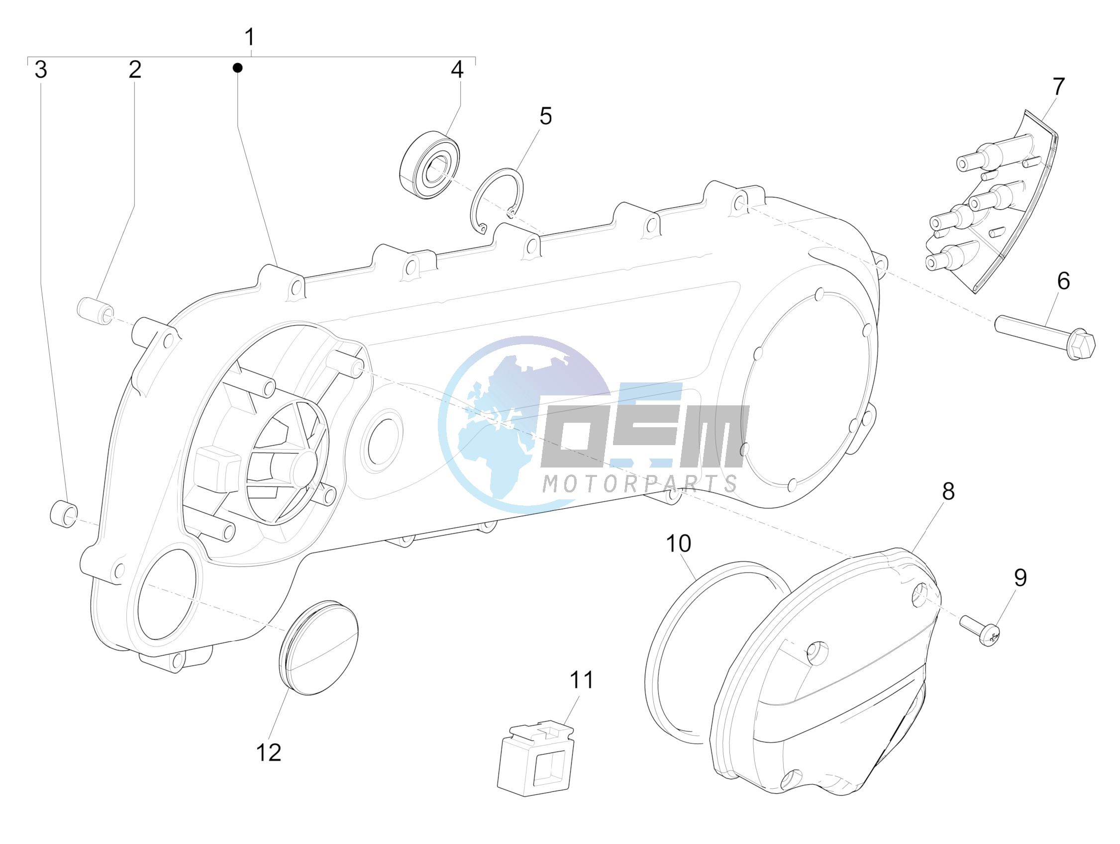 Crankcase cover - Crankcase cooling