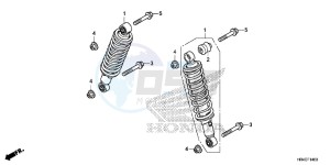 TRX500FM1G TRX500 Europe Direct - (ED) drawing FRONT CUSHION