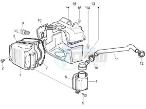 S 150 4T USA drawing Cylinder head cover