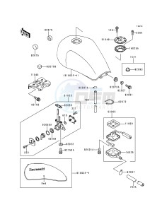 ZR 750 C [ZEPHYR 750] (C1-C3) [ZEPHYR 750] drawing FUEL TANK