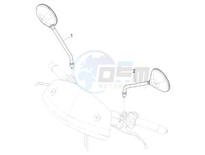 GTV 300HPE SEI GIORNI IE E4 ABS (NAFTA) drawing Driving mirror/s