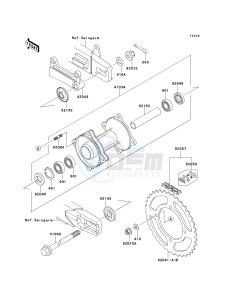 KX 100 D [KX100] (D1-D5) [KX100] drawing REAR HUB