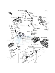 NINJA 300 EX300AEF XX (EU ME A(FRICA) drawing Water Pipe(-EX300AEA39567)