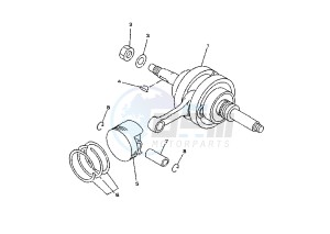 YP MAJESTY DX 250 drawing CRANKSHAFT PISTON