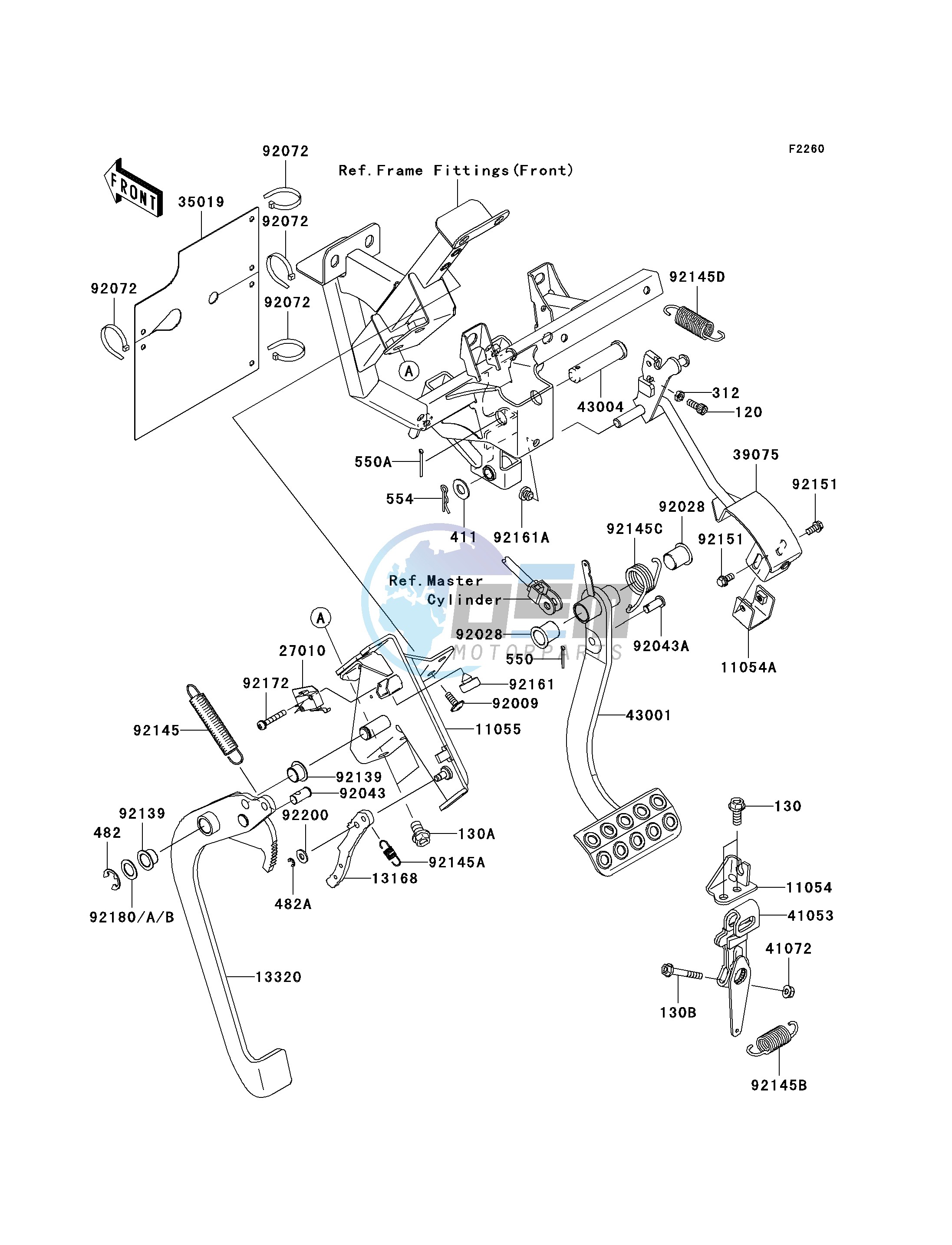 BRAKE PEDAL_THROTTLE LEVER