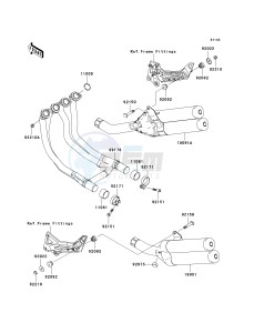 ZR 1000 A [Z1000] (A1-A3) drawing MUFFLER-- S- -