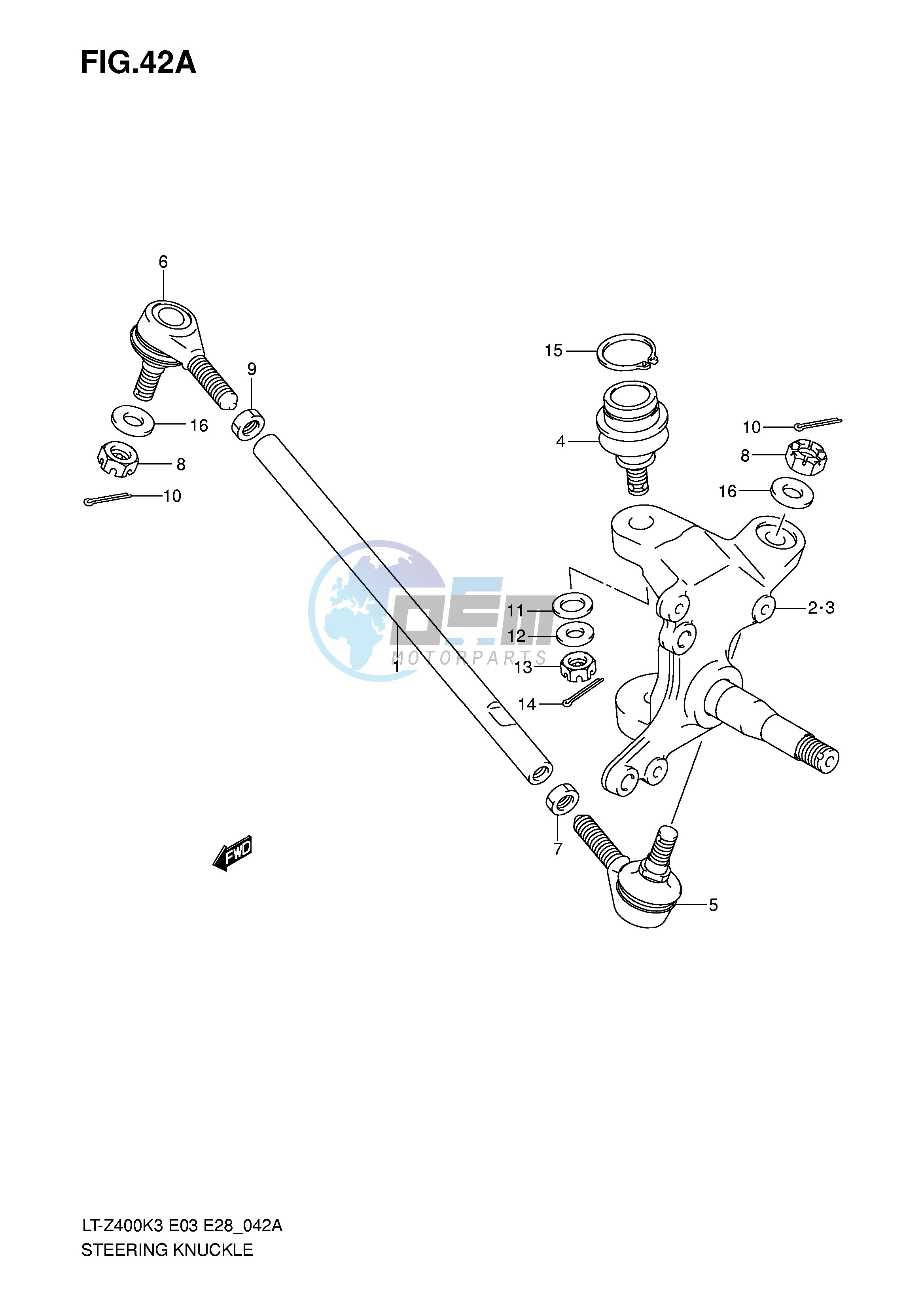 STEERING KNUCKLE (MODEL K5 K6 K7)