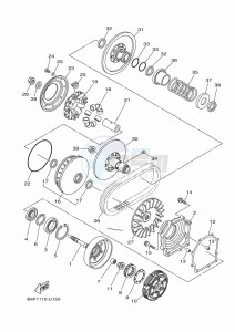 YFM700FWAD GRIZZLY 700 EPS (BFEG) drawing CLUTCH