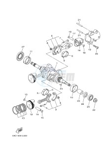 XP500 T-MAX 530 (59C8) drawing CRANKSHAFT & PISTON