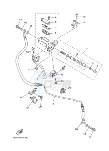 XT1200Z SUPER TENERE ABS (2BSC) drawing FRONT MASTER CYLINDER 2