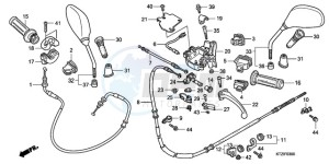 PES1509 Europe Direct - (ED) drawing HANDLE LEVER/SWITCH/CABLE