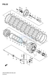 GSX-R1000 (E3-E28) drawing CLUTCH