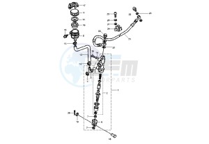 DT X 125 drawing REAR MASTER CYLINDER