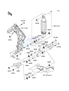 Z1000_ABS ZR1000ECF FR XX (EU ME A(FRICA) drawing Suspension/Shock Absorber