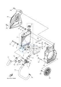 MWS125-C TRICITY 125 (BU51 BU53) drawing RADIATOR & HOSE