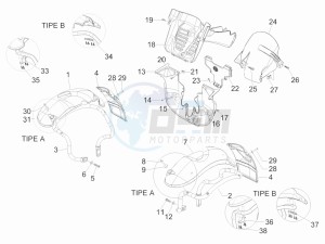 MP3 300 ie lt MP3 300 ie lt Sport drawing Wheel housing - Mudguard