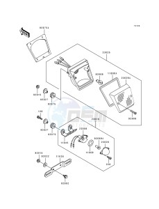 KL 650 B [TENGAI] (B2-B3) [TENGAI] drawing TAIL LAMP