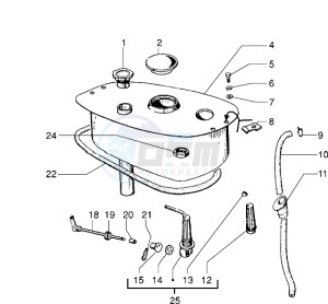 PX 125 E drawing Fuel Tank