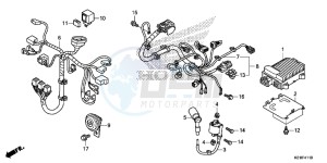 SH125DE SH125D UK - (E) drawing SUB HARNESS/IGNITION COIL