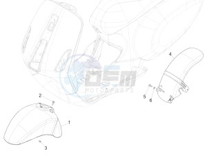 Sprint iGET 125 4T 3V ABS (EMEA) drawing Wheel huosing - Mudguard