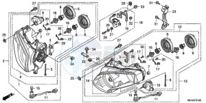 GL18009 Australia - (U / AB NAV) drawing HEADLIGHT