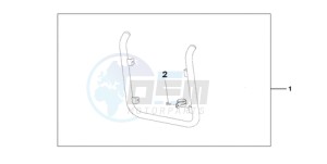 VT750C9 Europe Direct - (ED / MME) drawing CHROME RADIATOR