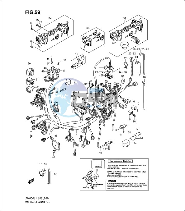 WIRING HARNESS (AN650AL1 E24)