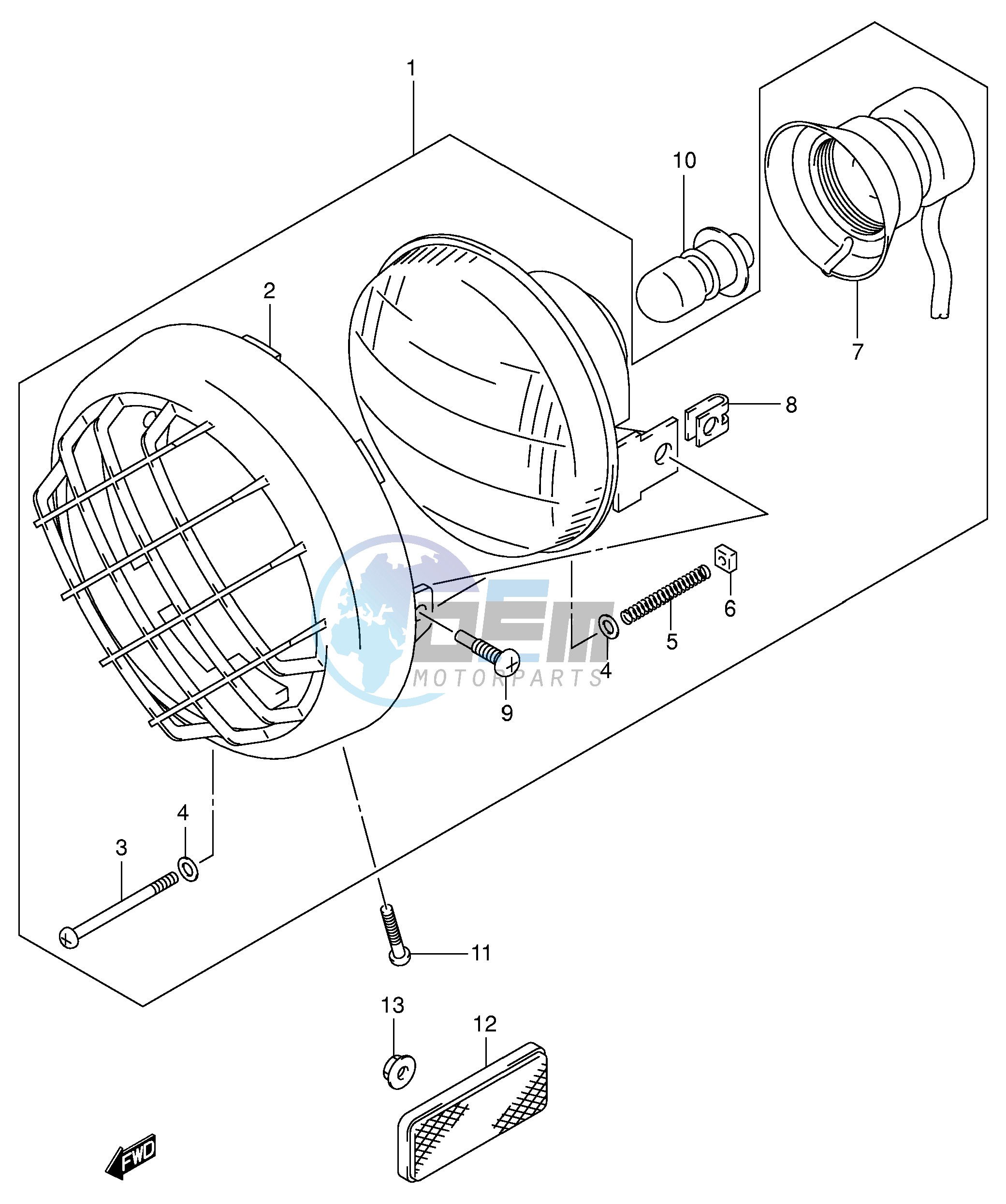 HEADLAMP (MODEL Y K1 K2)