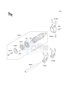 VN 1500 B [VULCAN 88 SE] (B1-B3) N6F drawing GEAR CHANGE DRUM_SHIFT FORK-- S- -