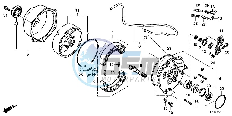 REAR BRAKE PANEL