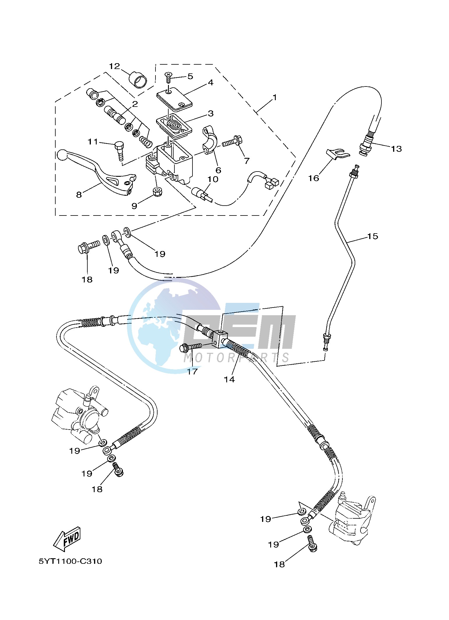 FRONT MASTER CYLINDER