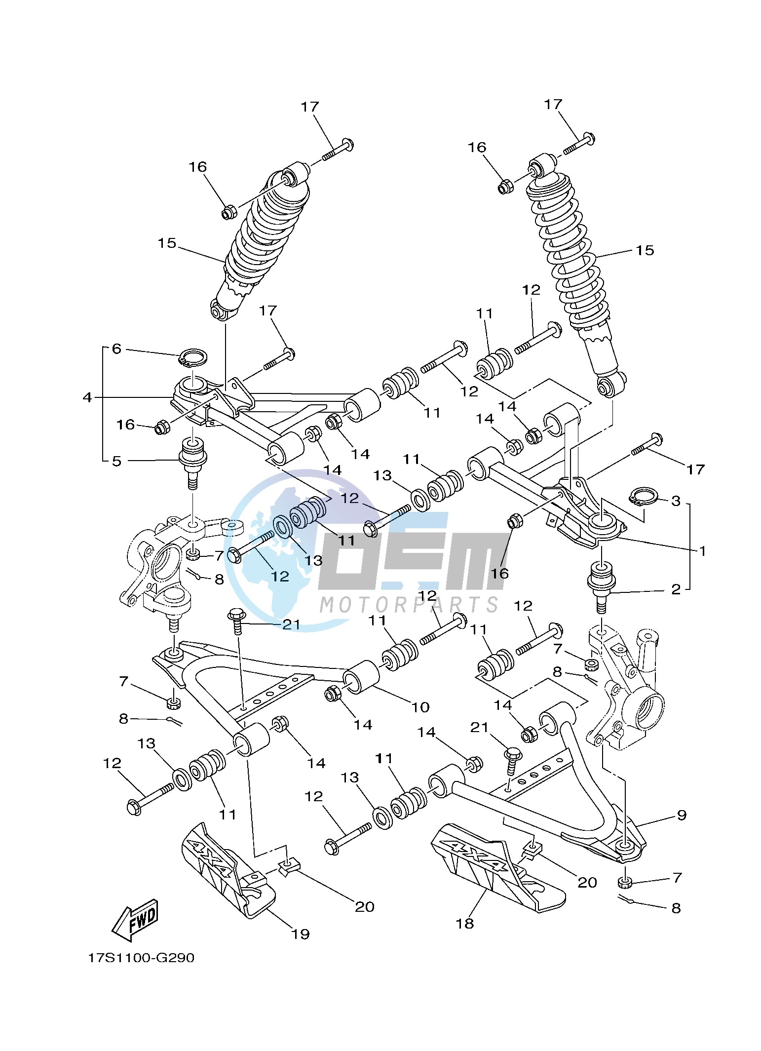 FRONT SUSPENSION & WHEEL