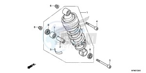 CB1000RAE CB1000R ABS E drawing REAR CUSHION