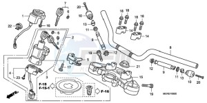 CBF600NA9 UK - (E / ABS MKH) drawing HANDLE PIPE/TOP BRIDGE