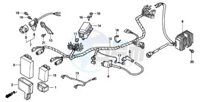 TRX300FW FOURTRAX 300 4X4 drawing WIRE HARNESS