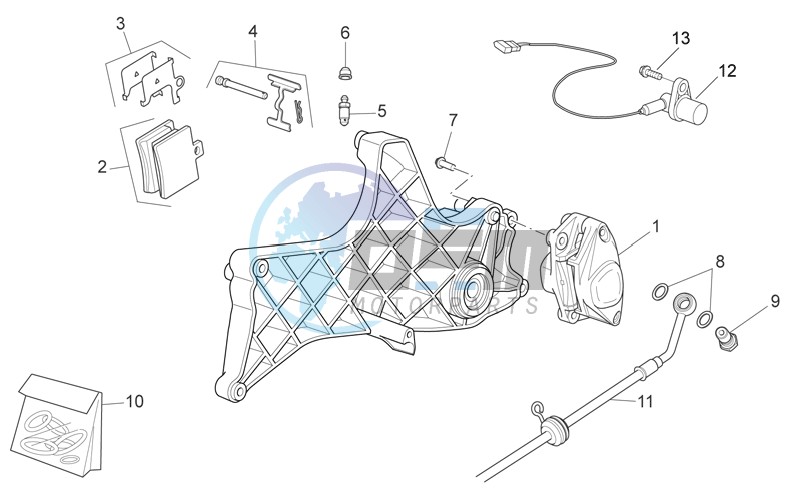 Rear caliper